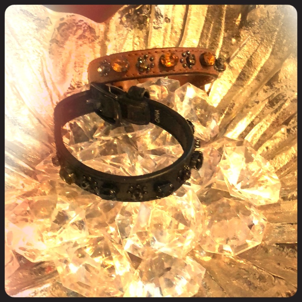 Two Authentic -Coach leather bracelets